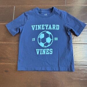 Vineyard Vines Kids Navy Soccer Tee